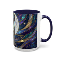 Moonlit Staffordshire Bull Terrier Stained Glass Style Mug