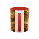 Golden Dachshund Stained Glass Style Mug