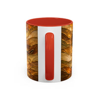 Golden Dachshund Stained Glass Style Mug
