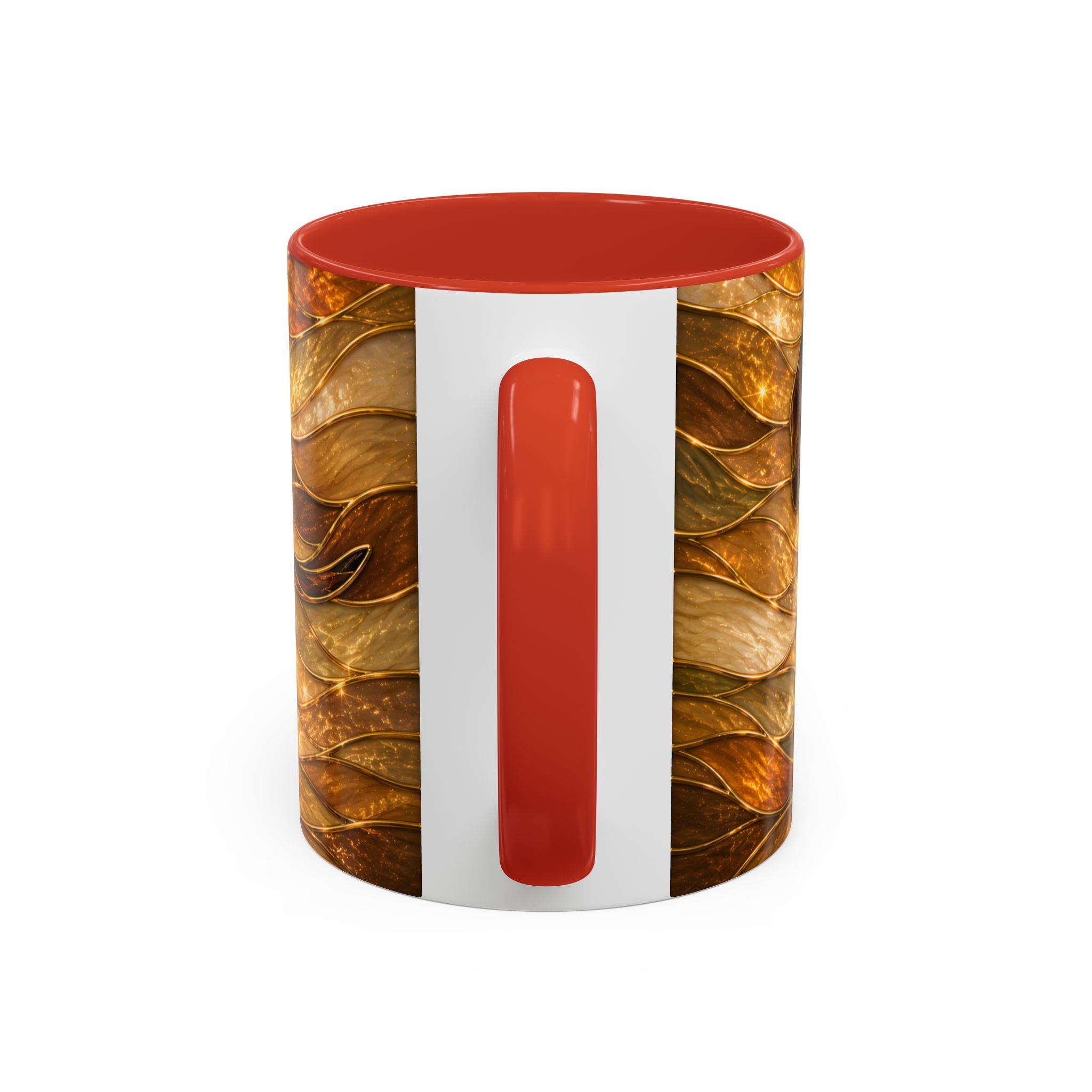 Golden Dachshund Stained Glass Style Mug