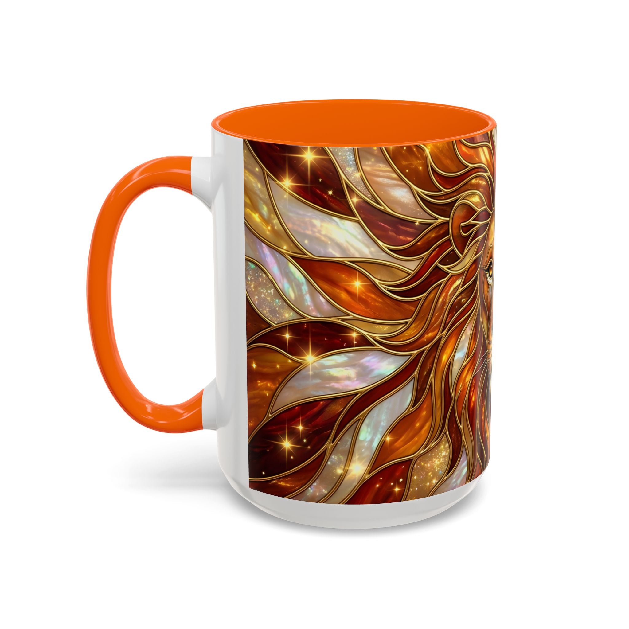 Majestic Lion Stained Glass Mug