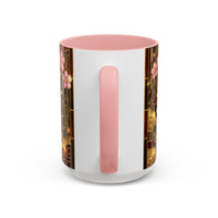Sakura Tiger Stained Glass Style Mug