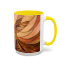 Honey Glow Hummingbird Stained Glass Style Mug