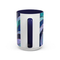 Celestial Wolf Stained Glass Style Mug