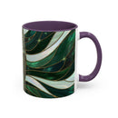Jade Wolf Stained Glass Style Mug