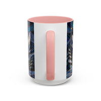 Mountain Guardian Great Pyrenees Stained Glass Style Mug