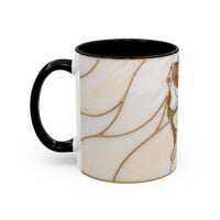 Custom Dog Portrait Stained Glass Style Mug