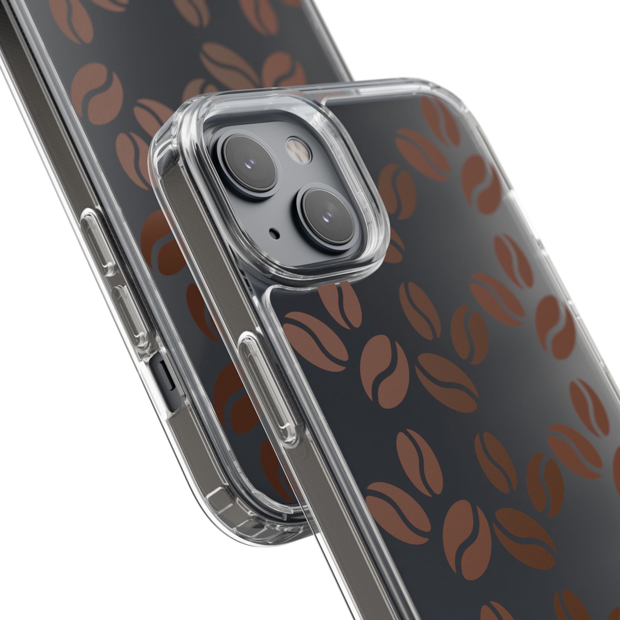 Coffee Beans Clear Phone Case