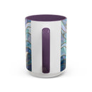 Pearl White Wolf Stained Glass Style Mug