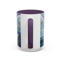 Pearl White Wolf Stained Glass Style Mug