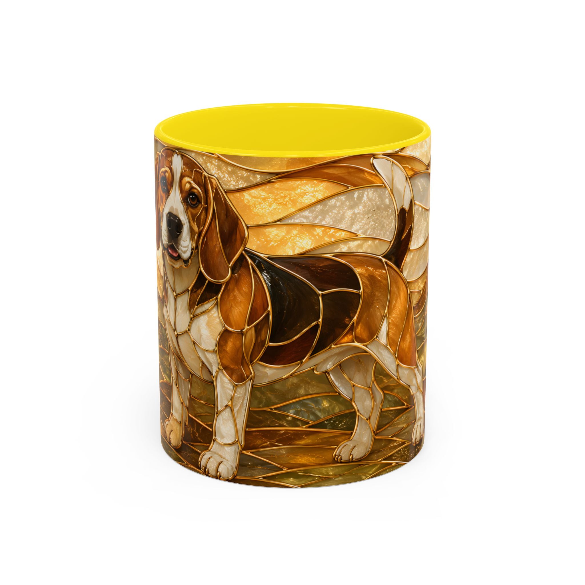 Blossom Beagle Stained Glass Style Mug