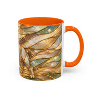 Golden Glow French Bulldog Stained Glass Style Mug