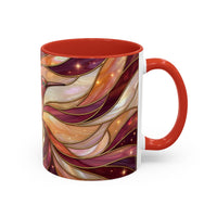 Rose Glow Hummingbird Stained Glass Style Mug