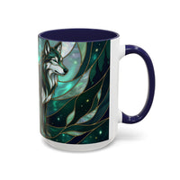 Teal Green Stained Glass Style Mug