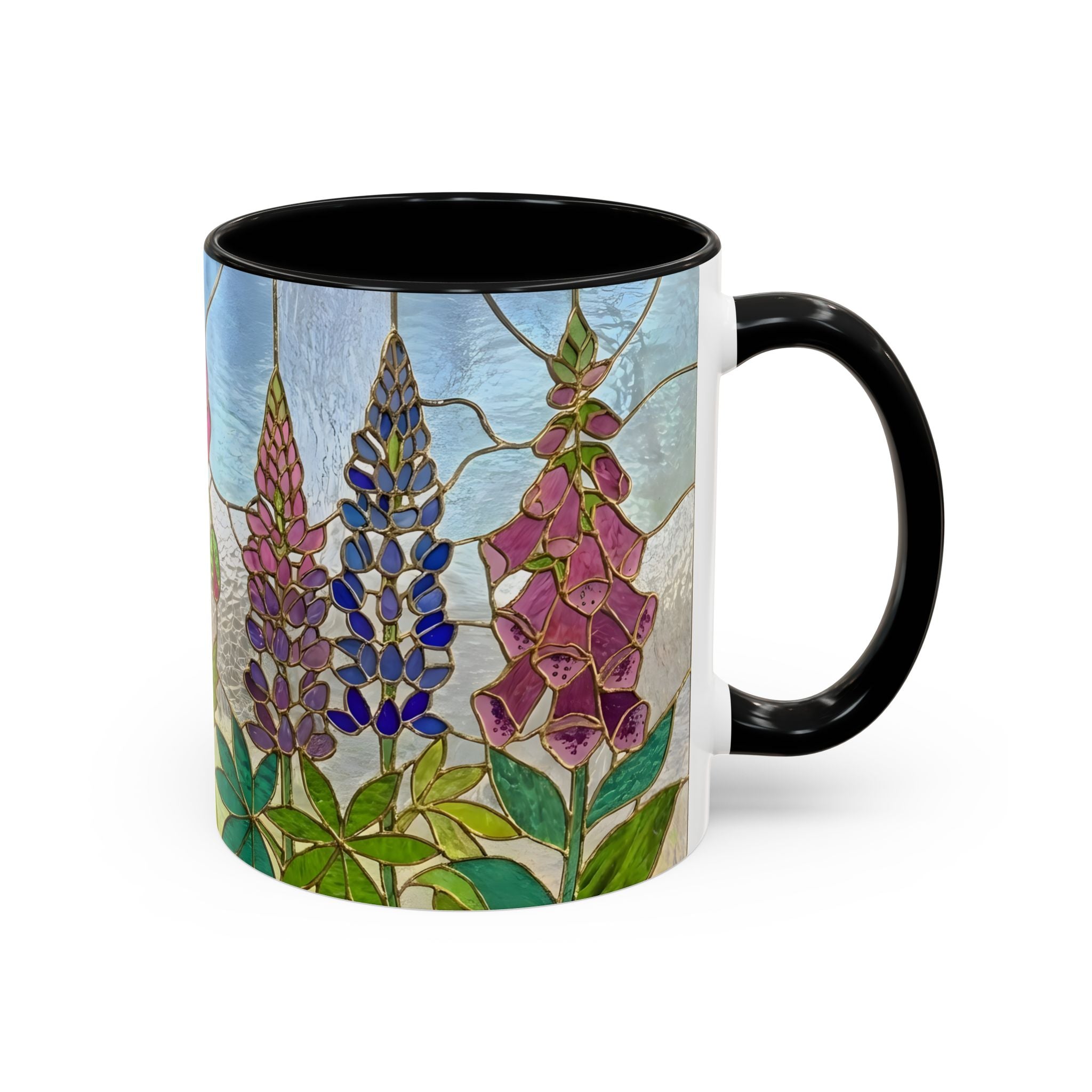 Wildflower Stained Glass Mug