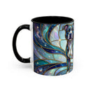 Teal Galaxy Staffy Stained Glass Style Mug
