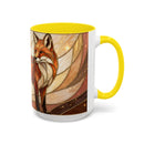 Honey Light Fox Stained Glass Style Mug