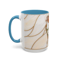 Custom Dog Portrait Stained Glass Style Mug