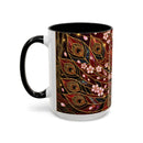 Sakura Peacock Stained Glass Style Mug