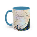 Minimal Peacock Stained Glass Style Mug