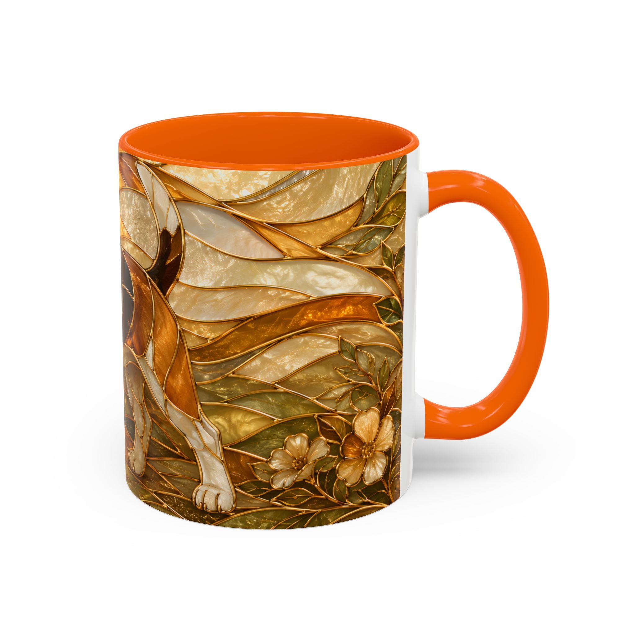 Blossom Beagle Stained Glass Style Mug