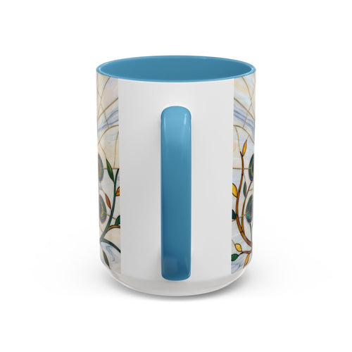 Classic Peacock Stained Glass Style Mug