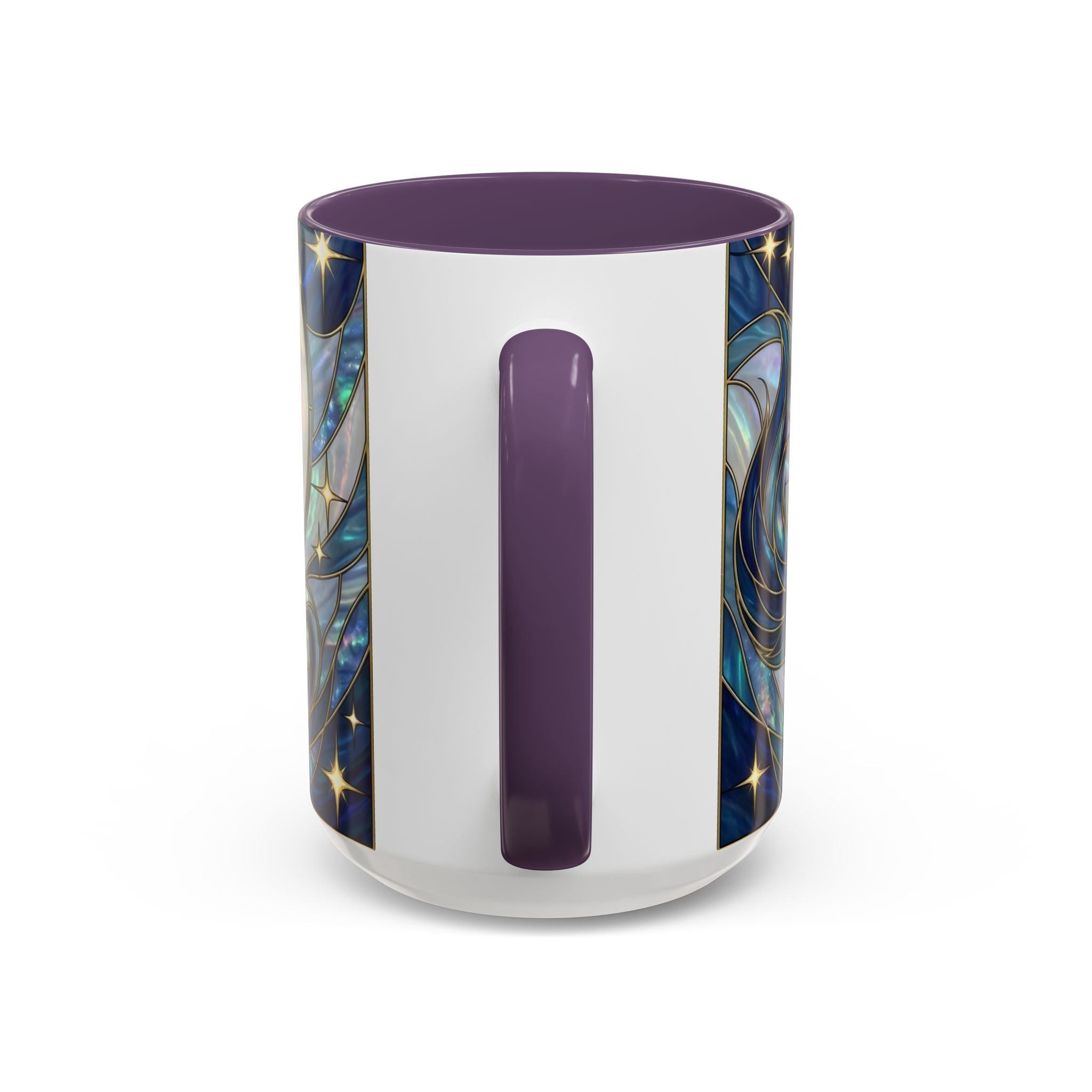 Sapphire Wolf Stained Glass Style Mug