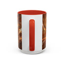 Amber Glow Staffy Stained Glass Style Mug