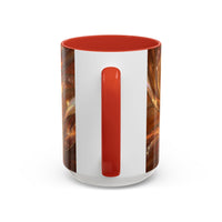 Amber Glow Staffy Stained Glass Style Mug
