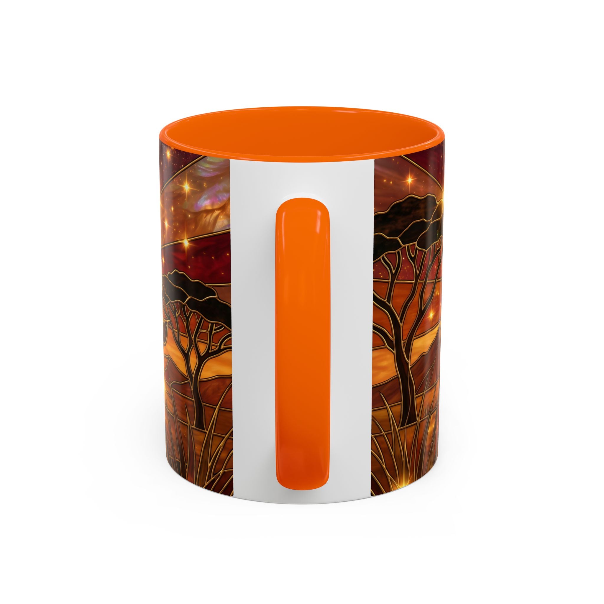 Savannah Lion Stained Glass Style Mug