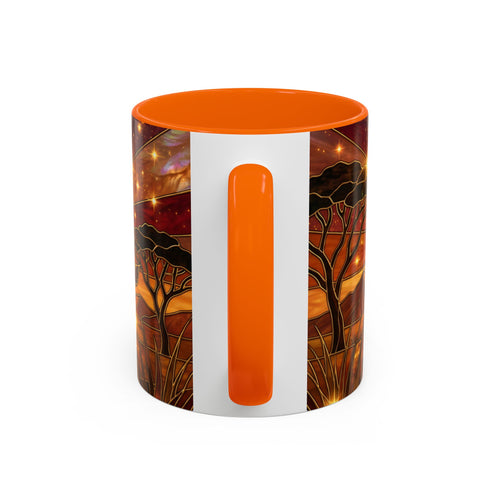 Savannah Lion Stained Glass Style Mug