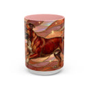 Warm Ember Staffy Stained Glass Style Mug