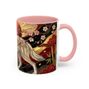 Sakura Wolf Stained Glass Style Mug