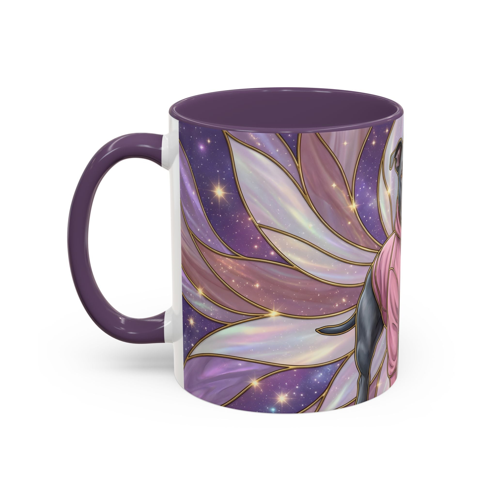 Rose Glow Staffordshire Bull Terrier Stained Glass Style Mug