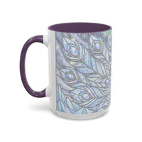 Aurora Peacock Stained Glass Style Mug