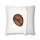 Coffee Bean Faux Suede Pillow Cover