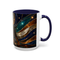 Warm Glow Rottweiler Stained Glass Style Mug