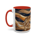 Nightscape Wolf Moon Stained Glass Style Mug