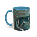 Forest Wolf Stained Glass Style Mug
