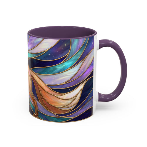 Aurora Fox Stained Glass Style Mug