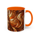 Ember Wolf Stained Glass Style Mug