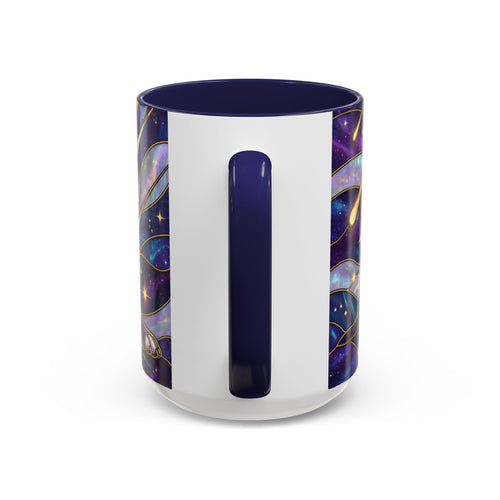 Cosmic Glow Staffy Stained Glass Style Mug