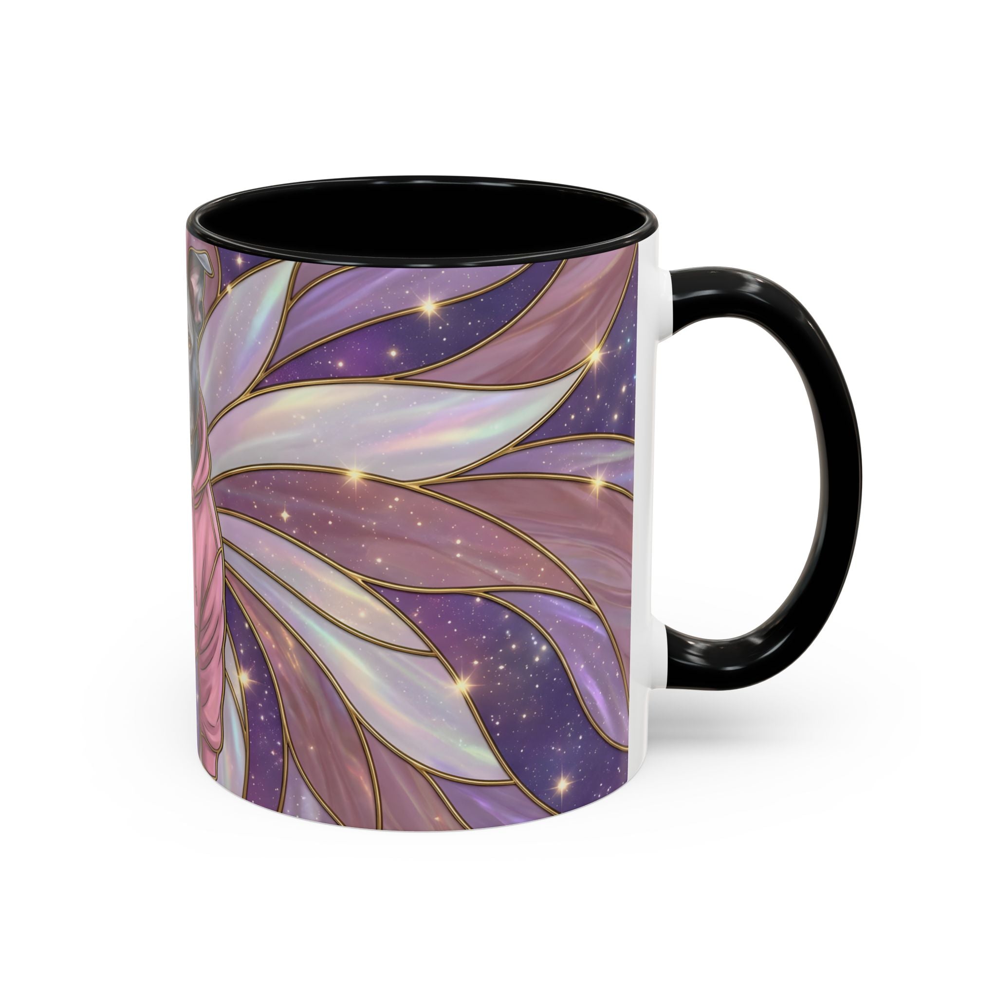 Rose Glow Staffordshire Bull Terrier Stained Glass Style Mug