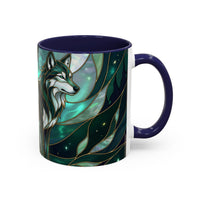 Teal Green Stained Glass Style Mug