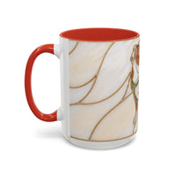 Custom Dog Portrait Stained Glass Style Mug
