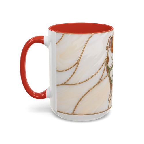 Custom Pet Portrait Stained Glass Style Mug