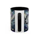 Sapphire Tiger Stained Glass Style Mug