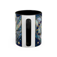 Sapphire Tiger Stained Glass Style Mug