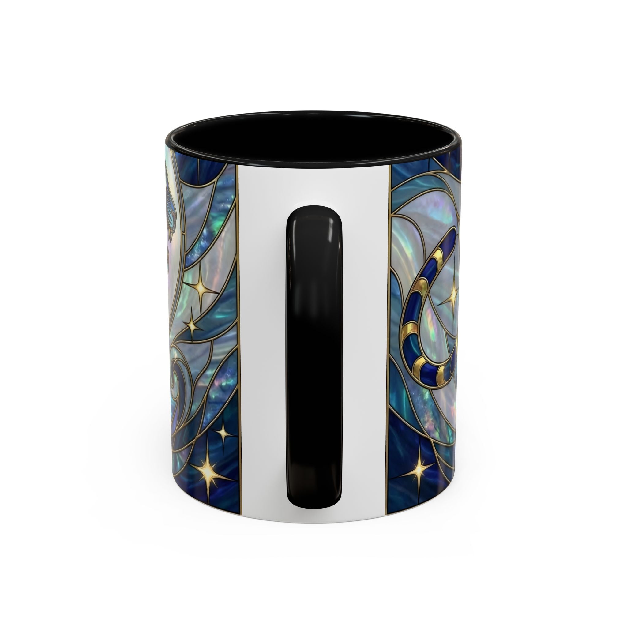 Sapphire Tiger Stained Glass Style Mug