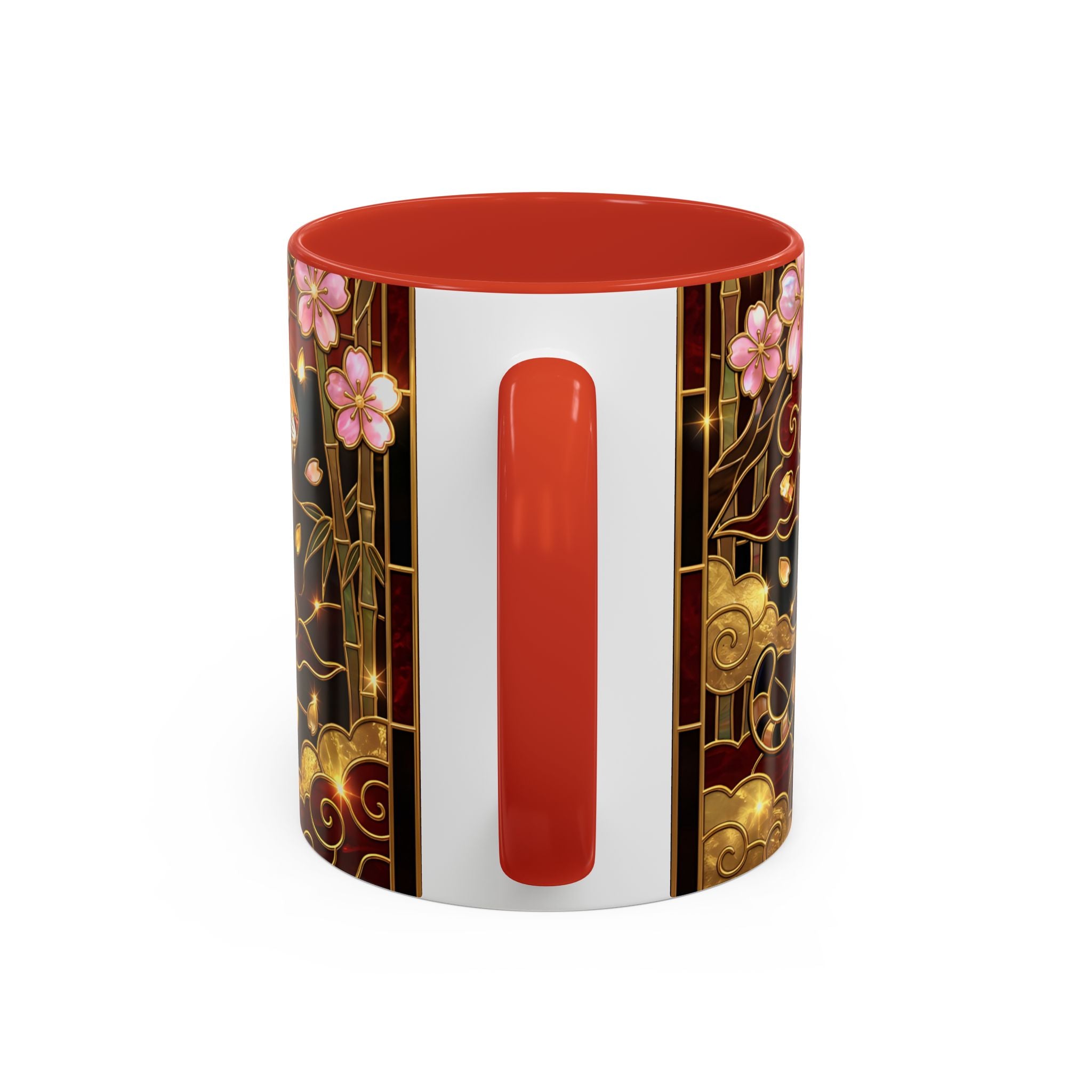 Sakura Tiger Stained Glass Style Mug